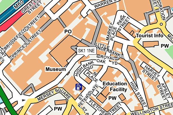 SK1 1NE map - OS OpenMap – Local (Ordnance Survey)