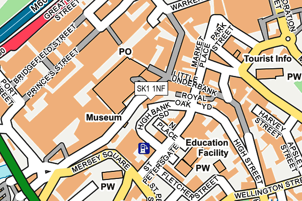 SK1 1NF map - OS OpenMap – Local (Ordnance Survey)