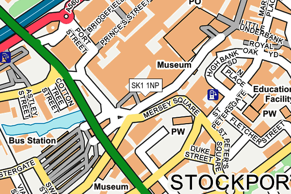 SK1 1NP map - OS OpenMap – Local (Ordnance Survey)