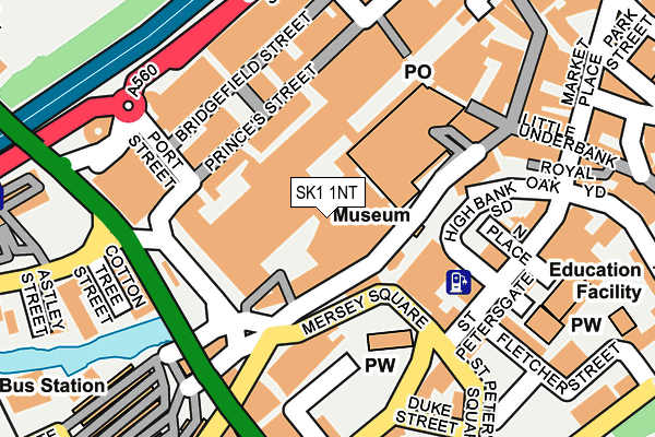 SK1 1NT map - OS OpenMap – Local (Ordnance Survey)