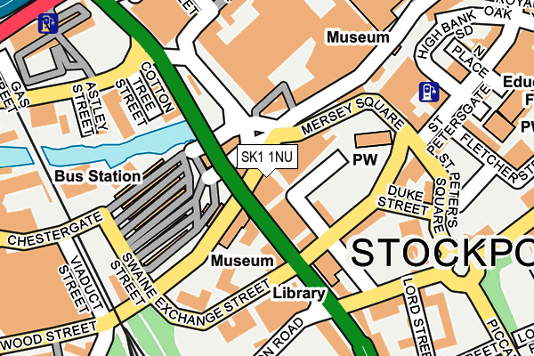 SK1 1NU map - OS OpenMap – Local (Ordnance Survey)