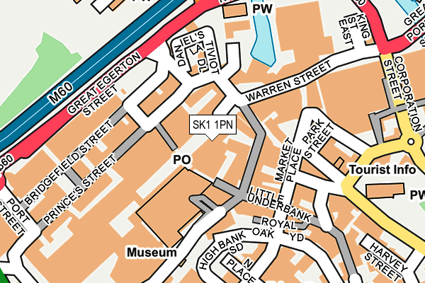 SK1 1PN map - OS OpenMap – Local (Ordnance Survey)