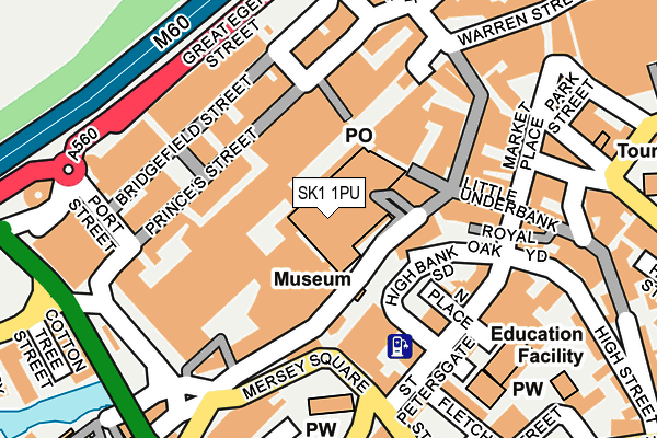 SK1 1PU map - OS OpenMap – Local (Ordnance Survey)