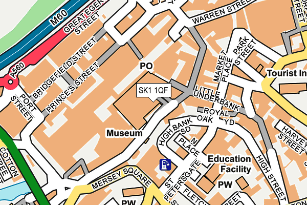 SK1 1QF map - OS OpenMap – Local (Ordnance Survey)