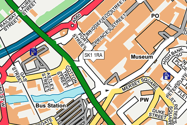 SK1 1RA map - OS OpenMap – Local (Ordnance Survey)