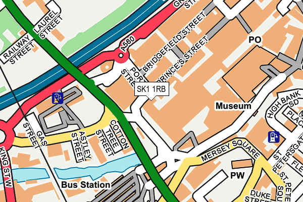 SK1 1RB map - OS OpenMap – Local (Ordnance Survey)
