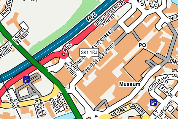SK1 1RJ map - OS OpenMap – Local (Ordnance Survey)