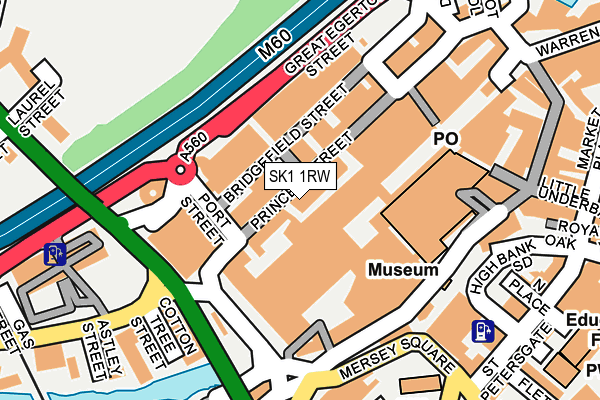 SK1 1RW map - OS OpenMap – Local (Ordnance Survey)