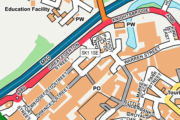 SK1 1SE map - OS OpenMap – Local (Ordnance Survey)