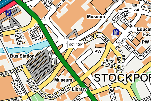 SK1 1SP map - OS OpenMap – Local (Ordnance Survey)