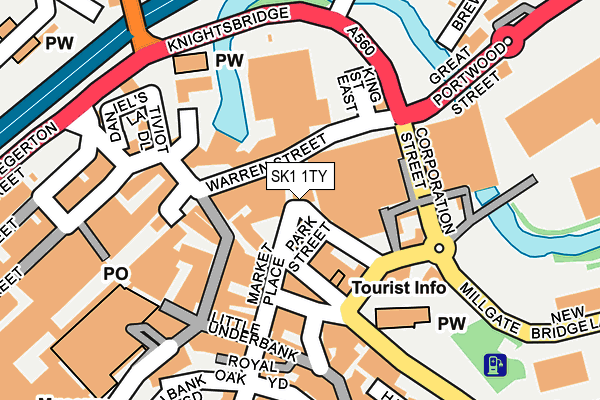 SK1 1TY map - OS OpenMap – Local (Ordnance Survey)