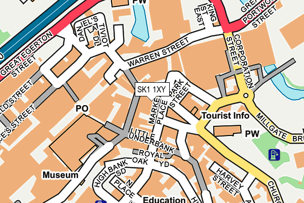 SK1 1XY map - OS OpenMap – Local (Ordnance Survey)