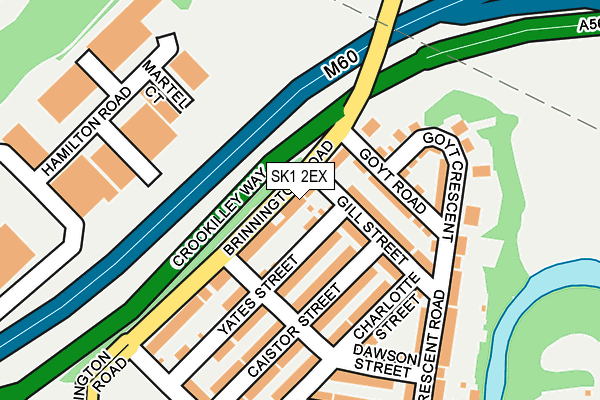 SK1 2EX map - OS OpenMap – Local (Ordnance Survey)