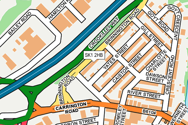 SK1 2HB map - OS OpenMap – Local (Ordnance Survey)