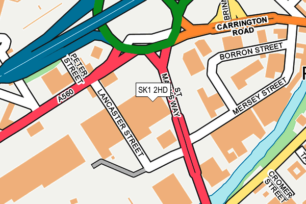 SK1 2HD map - OS OpenMap – Local (Ordnance Survey)