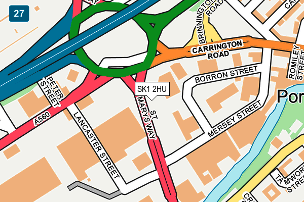 SK1 2HU map - OS OpenMap – Local (Ordnance Survey)