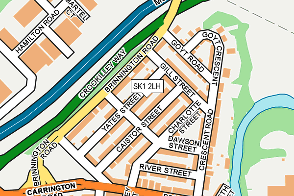 SK1 2LH map - OS OpenMap – Local (Ordnance Survey)