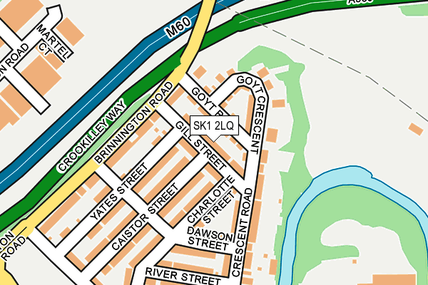 SK1 2LQ map - OS OpenMap – Local (Ordnance Survey)