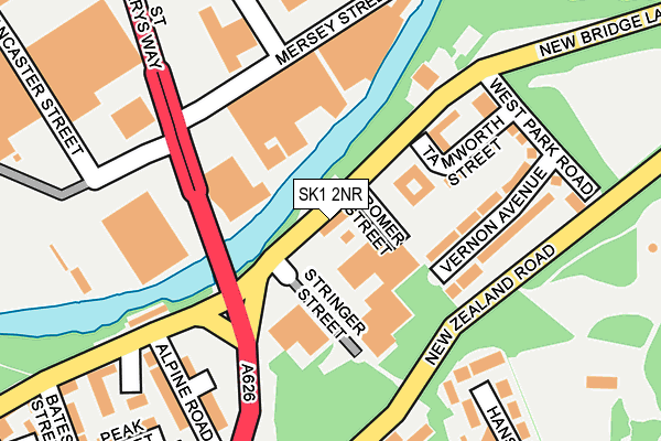 SK1 2NR map - OS OpenMap – Local (Ordnance Survey)