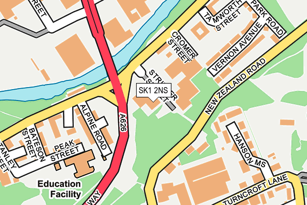 SK1 2NS map - OS OpenMap – Local (Ordnance Survey)