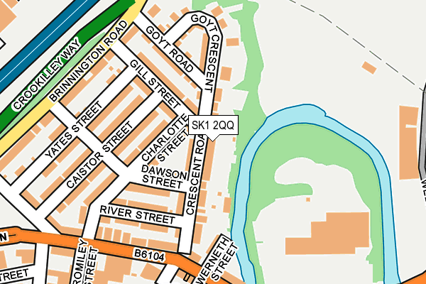 SK1 2QQ map - OS OpenMap – Local (Ordnance Survey)