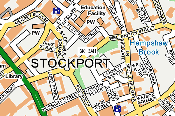 SK1 3AH map - OS OpenMap – Local (Ordnance Survey)