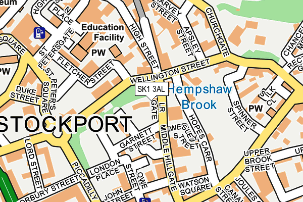 SK1 3AL map - OS OpenMap – Local (Ordnance Survey)