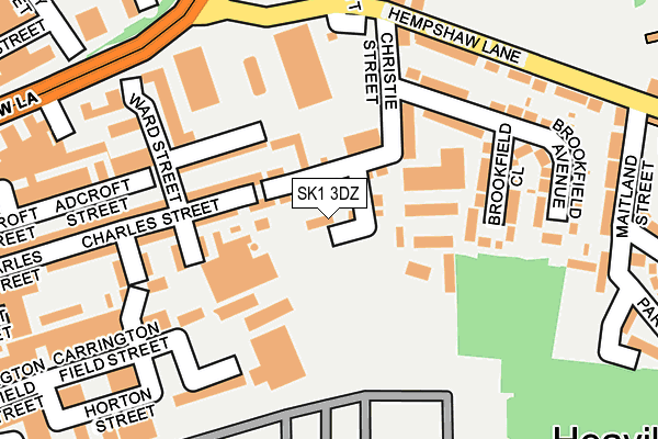 SK1 3DZ map - OS OpenMap – Local (Ordnance Survey)