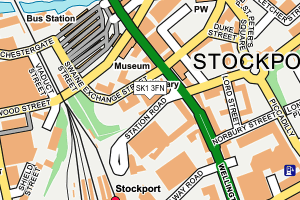 SK1 3FN map - OS OpenMap – Local (Ordnance Survey)