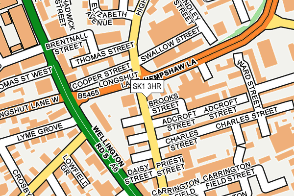 SK1 3HR map - OS OpenMap – Local (Ordnance Survey)