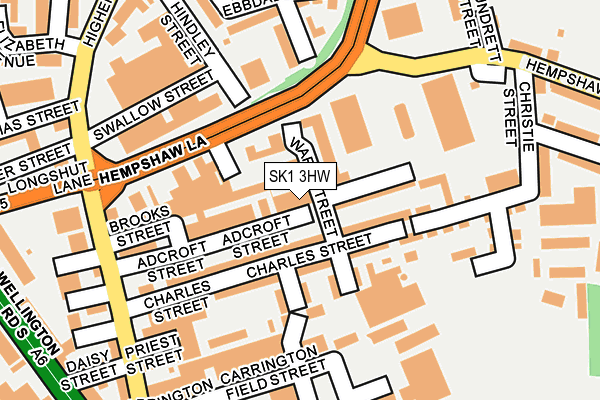 SK1 3HW map - OS OpenMap – Local (Ordnance Survey)