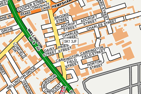 SK1 3JF map - OS OpenMap – Local (Ordnance Survey)