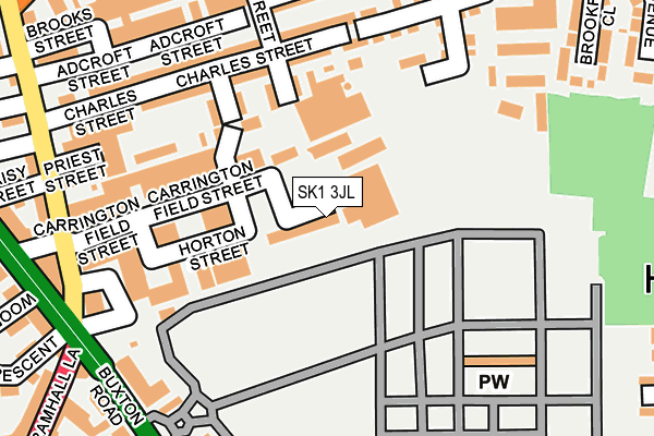 SK1 3JL map - OS OpenMap – Local (Ordnance Survey)