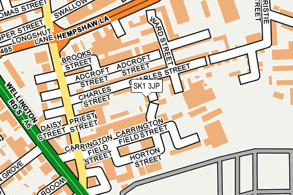 SK1 3JP map - OS OpenMap – Local (Ordnance Survey)