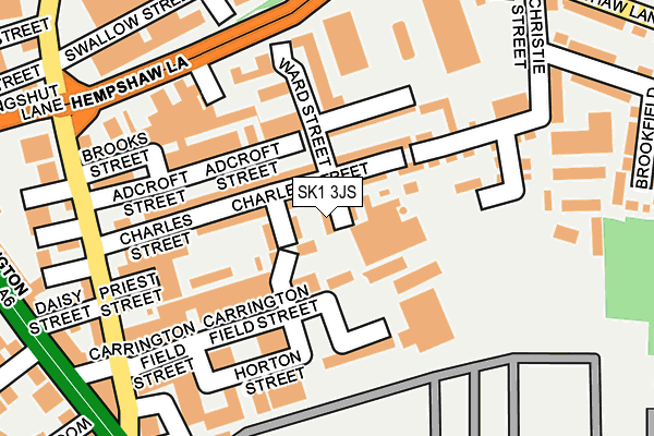 SK1 3JS map - OS OpenMap – Local (Ordnance Survey)