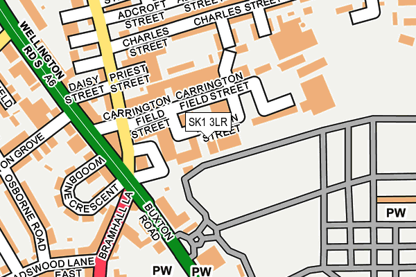 SK1 3LR map - OS OpenMap – Local (Ordnance Survey)