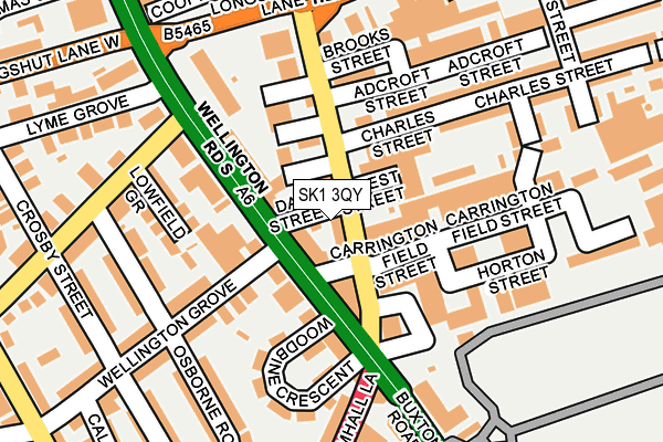 SK1 3QY map - OS OpenMap – Local (Ordnance Survey)