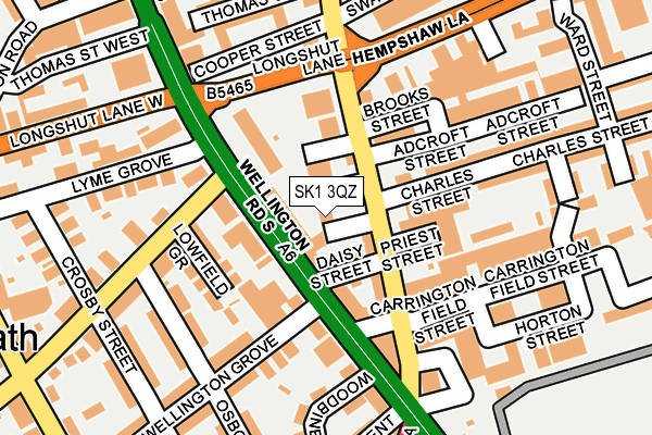SK1 3QZ map - OS OpenMap – Local (Ordnance Survey)
