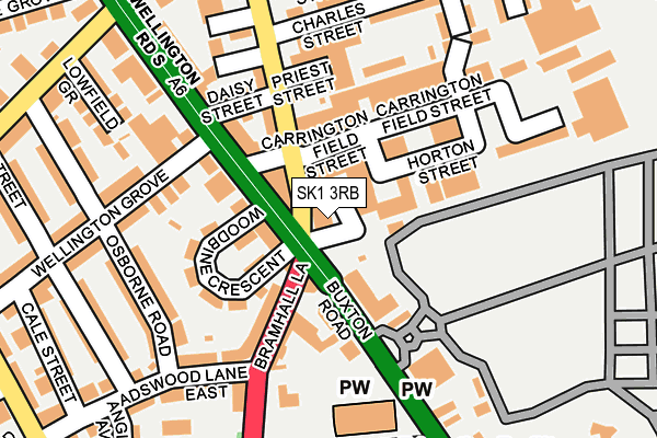 Map of STOCKPORT COUNTY (2009) LIMITED at local scale