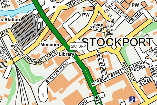 SK1 3RP map - OS OpenMap – Local (Ordnance Survey)