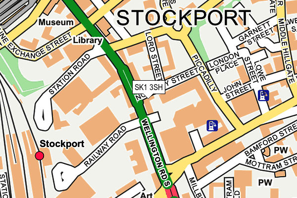 SK1 3SH map - OS OpenMap – Local (Ordnance Survey)