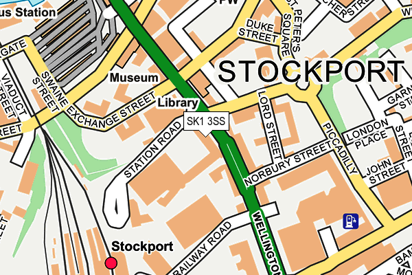 SK1 3SS map - OS OpenMap – Local (Ordnance Survey)