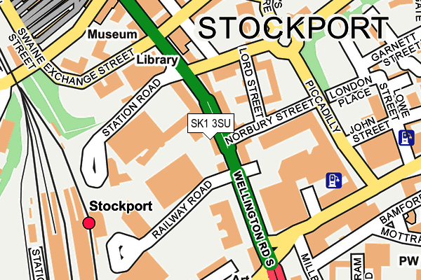 SK1 3SU map - OS OpenMap – Local (Ordnance Survey)