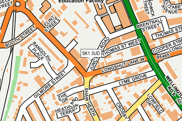 SK1 3UD map - OS OpenMap – Local (Ordnance Survey)