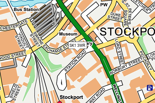 SK1 3WR map - OS OpenMap – Local (Ordnance Survey)