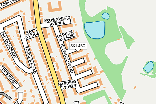 SK1 4BQ map - OS OpenMap – Local (Ordnance Survey)