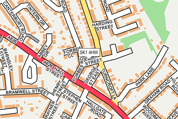 SK1 4HW map - OS OpenMap – Local (Ordnance Survey)