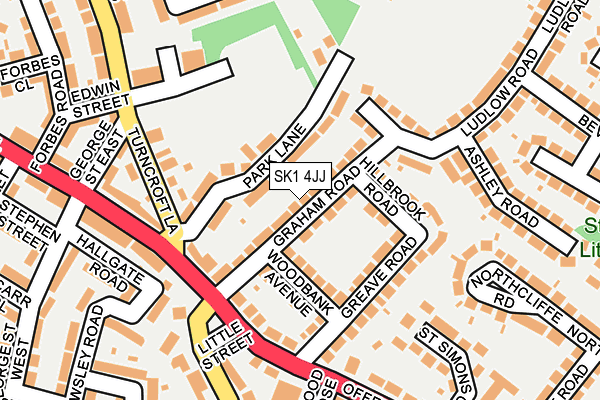 SK1 4JJ map - OS OpenMap – Local (Ordnance Survey)