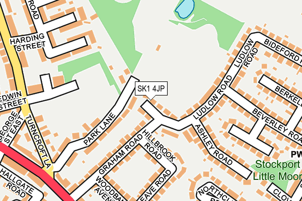 SK1 4JP map - OS OpenMap – Local (Ordnance Survey)