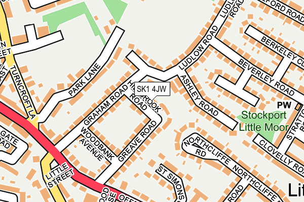 SK1 4JW map - OS OpenMap – Local (Ordnance Survey)